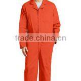 Custom Work Uniform Orange 100% Cotton Overalls Workwear thumbnail-5