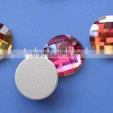 Crystal Color Flat Back Round Glass Loose Beads Sew on Stones to the Garment
