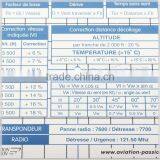 Flexible Plastic Square Protractor, Nautical Square Protractor Plotter for Pilot Student Training # KPP-8 thumbnail-3