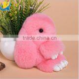 Wholesale Real Mink Fur Keychain Soft Lovely Rabbit Keychain thumbnail-2