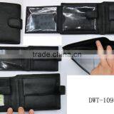 Fashion Black Napa Genuine Leather Purse Money for Men thumbnail-1