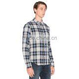 OEM Wholesale Cheap Flannel Warm Plaid Style Mens Heavy Cotton Shirts thumbnail-2
