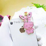Chic Perforating Anti Dust Headphone Plug Cute Rabbit Pendant Cellphone Plugs for Girls thumbnail-6