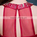 MGOO High Quality Satin Halter Long Dresses Diamond Split Leg Floor Length Pattern Plain Sexy Prom Dress 2072 thumbnail-6