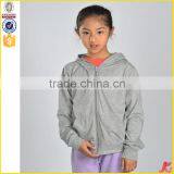 Factory Directly Sales Girls Zipper up Plain Sweatshirt Shirts thumbnail-4