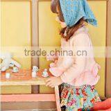 Flower Printed Leggings for Girls Sweet Style Leggings for Kids thumbnail-2