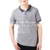 BOYS STRIPED POLO SHIRT WITH TIPPED COLLAR thumbnail-1