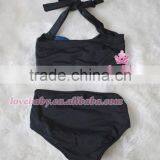 Wholesale Lovebaby Boutique Solid Black Micro Child Bikini LBP4120614 thumbnail-3