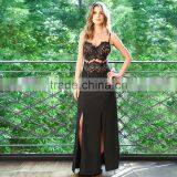 YIHAO 2015 Hign Quality Ladies Party Dress,Lace With Chiffon Prom Dress, Newest Free Prom Dress thumbnail-2