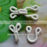 Fashion Fabric Coated Hook and Eyes Fateners White Color thumbnail-1
