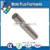 Made in Taiwan Metric Threaded End Steel Low Carbon Steel Plain Stoner Front Sight Taper Pin thumbnail-4