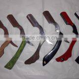 Single Blade Stainless Steel Metal Shaving Razor With Wood Handle thumbnail-6