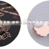 316 Titanium Stainless Steel Angel Wing Pendant Choker Chain Necklace Shiny Crystals Wing Fashion Jewelry thumbnail-3