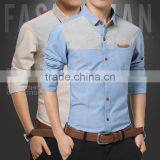 100% Cotton Men's Casual Shirt Man Big Size Dress Shirt thumbnail-1