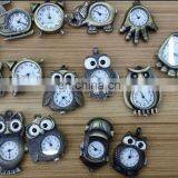 Retro Antique Vintage Cheap Owl Elephant Animal Pendant Necklace Watch thumbnail-1