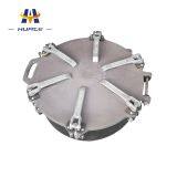 Aluminium Alloy Six Claw Quick Openning Manhole Cover Powder Tank Truck Manhole Covers thumbnail-2