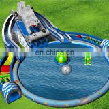 best quality commercial grade giant new design polar bear inflatable water slide for sale