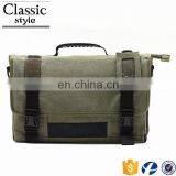 Wholesale Laptop Pad Messenger Bag Leisure Daily Green Cavas Crossbody Bag For Boy Business Handbag Briefcase Bags For Men thumbnail-4