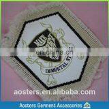 Cheap Wholesale Custom Cotton Woven Printed Labels for Clothings thumbnail-3