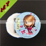 Christmas gifts custom blank metal badge with safety clip
