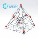 Outdoor Rope Nets Tunnel Climbing Exercise Playground With Slide Sets thumbnail-2