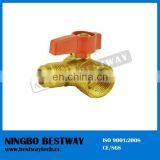 Brass 90 Degree Angle Type Gas Ball Valve thumbnail-2