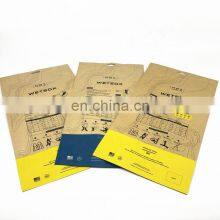 Hot Sale Custom Printed Paper Bags Factory Supply Flat Paper Bags Security Three Side Seal Paper Bags With Window thumbnail-4