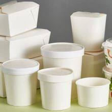 6 oz Paper Soup Cups Kraft Paper Food Container Coated Paper Eco Products thumbnail-1