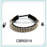2014 Fashion Plait Elastic Bracelet With Crystal Diamond for Girls Women thumbnail-1