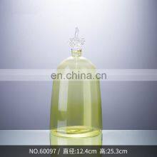 Colorful Simple Round Single Long Flower Clear Vase Glass Decoration Modern thumbnail-4