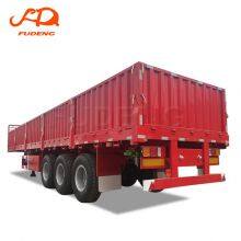 Mechanical Suspension 3 Axle 40ton 60ton 2.00 or 3.5 Inch Bolt-in King Pin Sidewall Trailer for Sale thumbnail-4