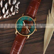 BOBO BIRD Wood Resin Watches for Men Luxury Brand Quartz Wristwatches Leather Band Male Clock Simple Watch Gifts Dropshipping thumbnail-3