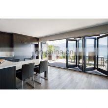 Soundproof Double Glass bi Folding Doors With Blinds