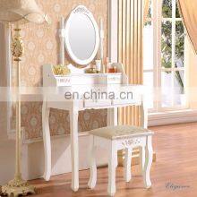 Wood White Dressing Custom Dresser With Mirror thumbnail-1