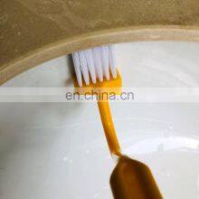V Shape Portable Plastic Toilet Corner Scrubber Curved Cleaning Brush thumbnail-4