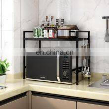 Stretchable Spice Rack Holder Microwave Storage Rack Kitchen Home Microwave Oven Storage Shelf