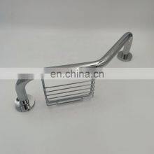 Bathroom Stainless Steel Shower Handicap With Brass Soap Dish Basket Safe Grab Bar thumbnail-2