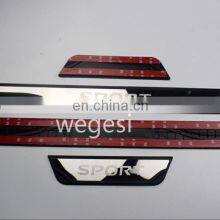 Universal Car Accessories Welcome Sticker Auto Setup Steel All Sport Auto Scuff Plate Door Sill