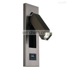 High Quality Modern Recessed Hotel Bedside Wall Reading Lamp LED Bed Head Reading Light thumbnail-1