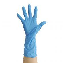 Long Cuff Blue Color Nitrile Disposable Gloves For Medical Industry Factory thumbnail-1