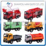 Mini Qute 1:55 Kid Die Cast Pull Back Alloy Engineering City Truck Vehicle Diecast Model Car Educational Toy NO.MQ 503