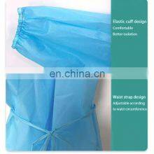 Waterproof Disposable Non-Woven 35g PP PE Non-Sterile Hospital Isolation Gown thumbnail-2