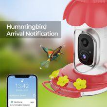 Outdoor Electronic Bird Feeder Cam Hanging Smart Humming Camera 2.4G-WIFI 3MP Hummingbird Feeder With Camera AI Identifies Bird thumbnail-2