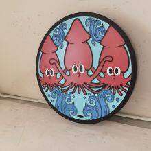 Customized Production of Ball-machined Cast Iron Japanese and European Painted Decorative Art Manhole Covers thumbnail-3