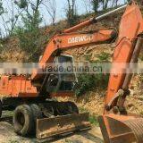 Wheel Moving Type Daewoo 130W Wheel Excavator Used Condition Daewoo 130w 13t Wheel Excavator Second Hand Daewoo 13t Wheel thumbnail-1