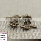 Wholesale Diy Jewelry Zinc Alloy Ancient Bronze 23*18mm Branches Owl Pendant thumbnail-4