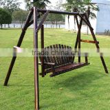 Outdoor solid wood outdoor garden swing hanging wooden swing
