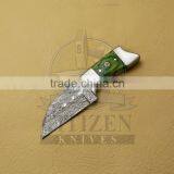 CITIZEN KNIVES, BEAUTIFUL CUSTOM HAND MADE DAMASCUS STEEL SKINNER KNIFE thumbnail-1
