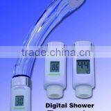 digital shower bath thermometer with LED alert
