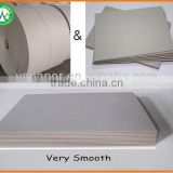 Grey recycled paper carton board in sheets or roll